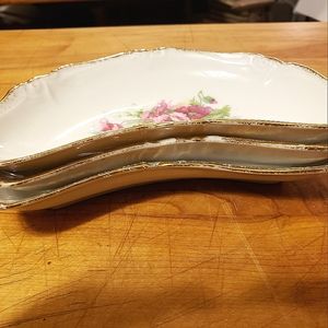 Vintage Bone Dishes, x3